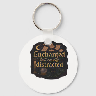 Whimsigoth Fantasy Mystical Forests, Moons & Magic Keychain