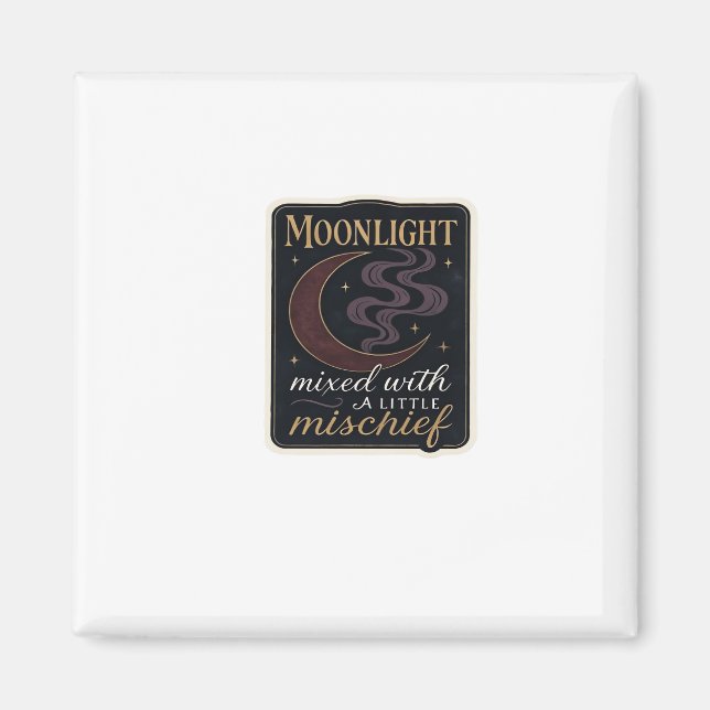 Whimsigoth Fantasy Mystical Forests, Moons & Magic Magnet (Front)
