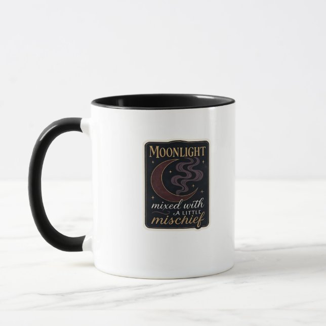 Whimsigoth Fantasy Mystical Forests, Moons & Magic Mug (Left)