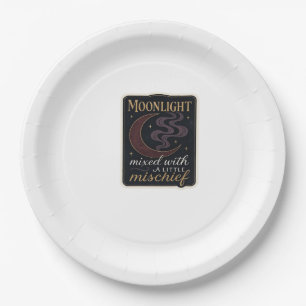 Whimsigoth Fantasy Mystical Forests, Moons & Magic Paper Plate