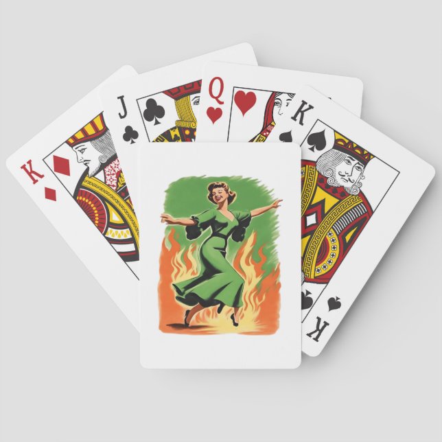 Whimsigoth Goth Wall Art 90s Decor HECKINFAROUT Fu Playing Cards (Back)