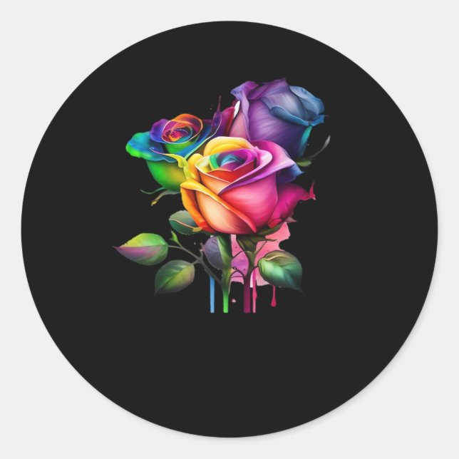 Whimsigoth – Gothic Design Classic Round Sticker (Front)