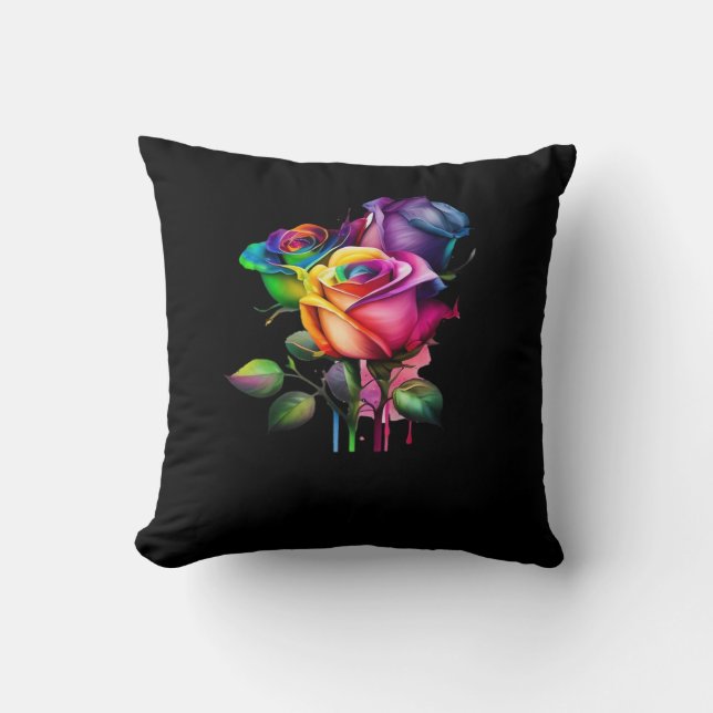 Whimsigoth – Gothic Design Throw Pillow (Front)