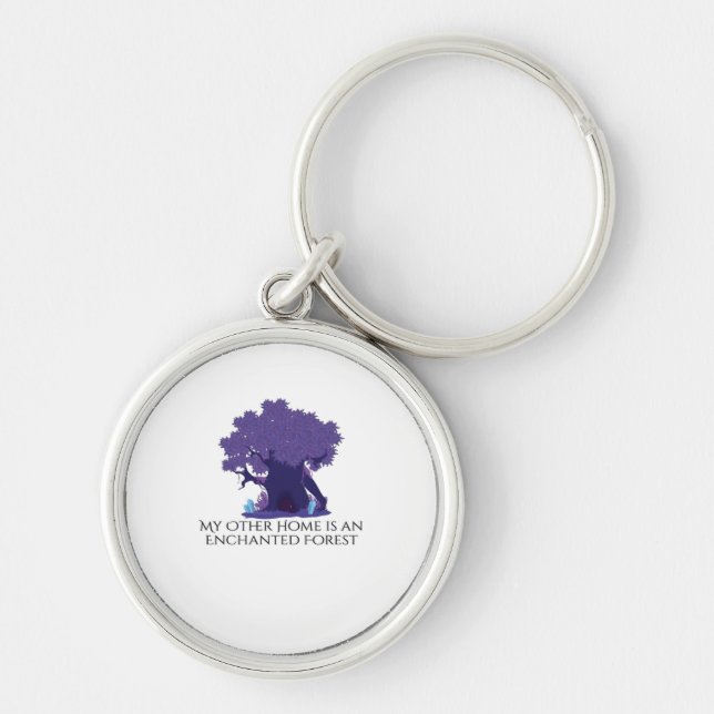 Whimsigoth Ink – Mystical Forests, Moons & Magic A Keychain (Front)