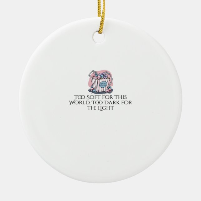 Whimsigoth Ink – Mystical Forests, Moons & Magic C Ceramic Ornament (Front)