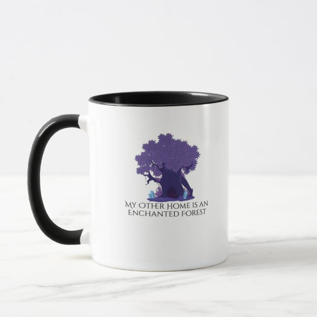 Whimsigoth Ink – Mystical Forests, Moons Magic Cla Mug (Left)