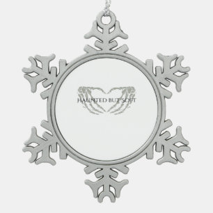 Whimsigoth Ink – Mystical Forests, Moons & Magic F Snowflake Pewter Christmas Ornament