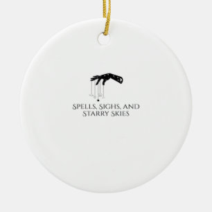 Whimsigoth Ink – Mystical Forests, Moons & Magic O Ceramic Ornament