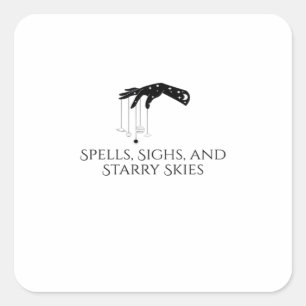 Whimsigoth Ink – Mystical Forests, Moons & Magic O Square Sticker