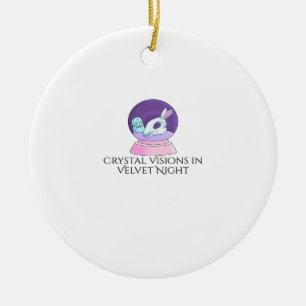 Whimsigoth Ink – Mystical Forests, Moons & Magic R Ceramic Ornament