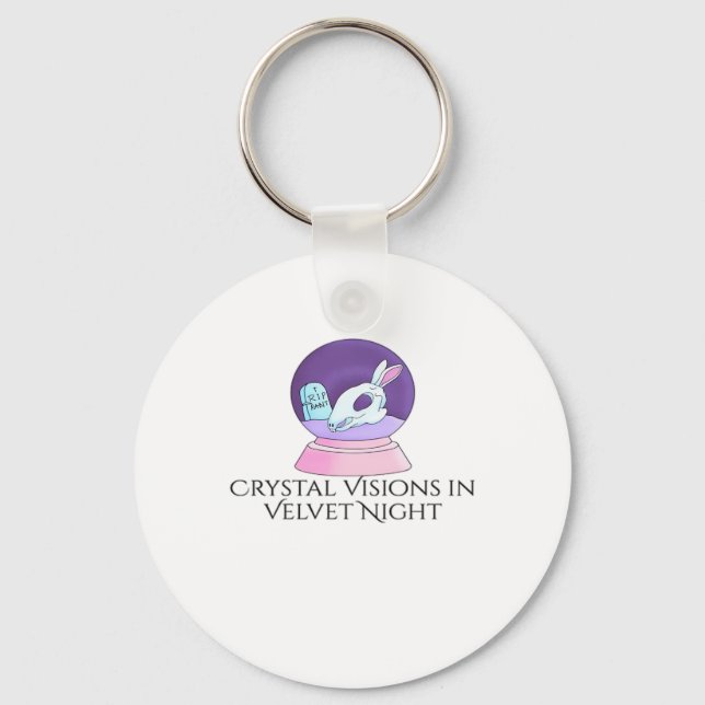 Whimsigoth Ink – Mystical Forests, Moons & Magic R Keychain (Front)