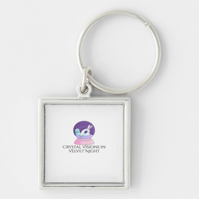 Whimsigoth Ink – Mystical Forests, Moons & Magic R Keychain (Front)