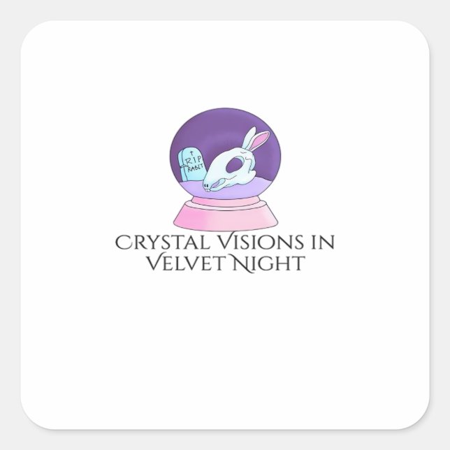 Whimsigoth Ink – Mystical Forests, Moons & Magic R Square Sticker (Front)