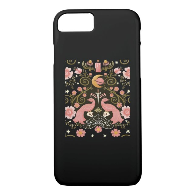 Whimsigoth Midnight Garden Graphic Case-Mate iPhone Case (Back)