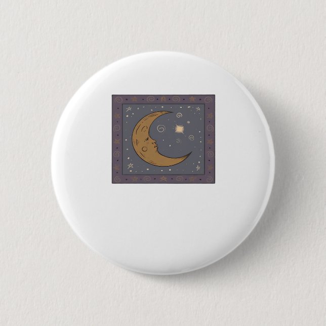 Whimsigoth Moon Classic 2 Inch Round Button (Front)