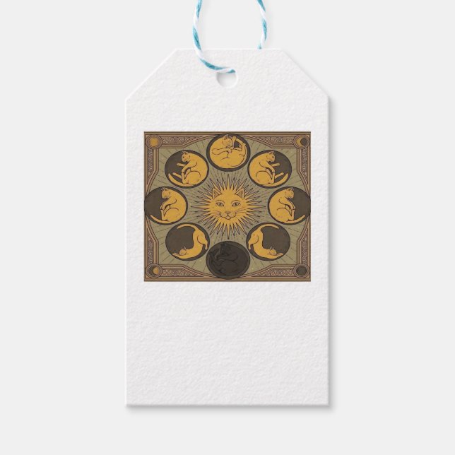 Whimsigoth Moon Classic Gift Tags (Front)