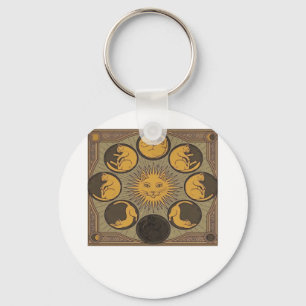 Whimsigoth Moon Classic Keychain