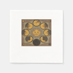 Whimsigoth Moon Classic Napkin