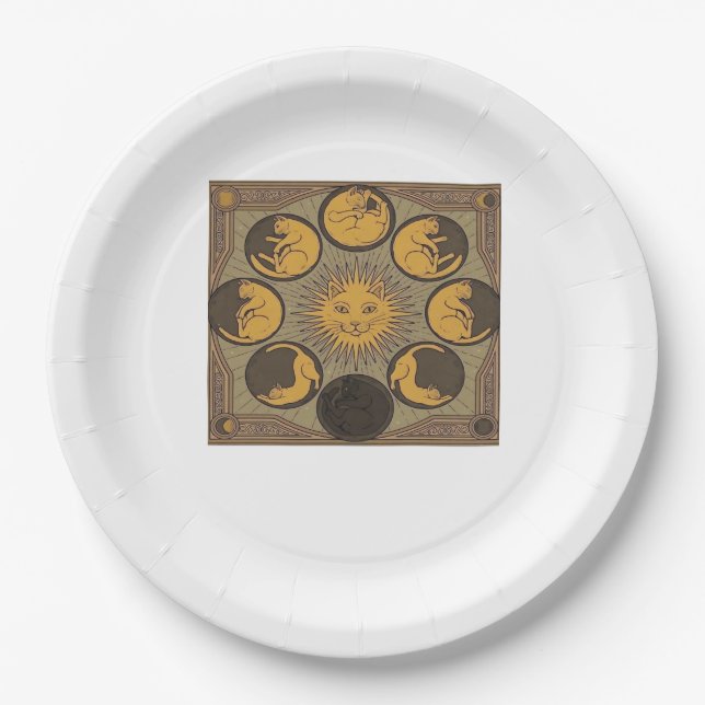 Whimsigoth Moon Classic Paper Plate (Front)