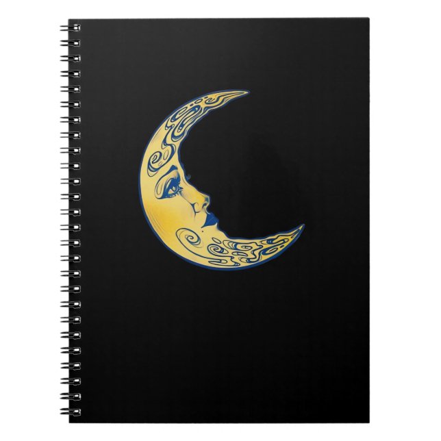 Whimsigoth Moon Notebook (Front)