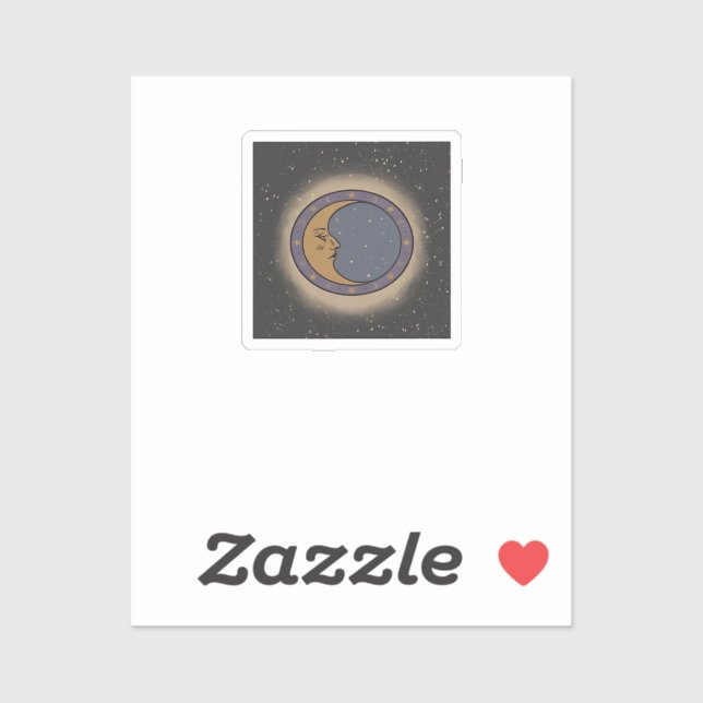 Whimsigoth Moon Print (Sheet)