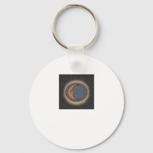 Whimsigoth Moon Print Keychain