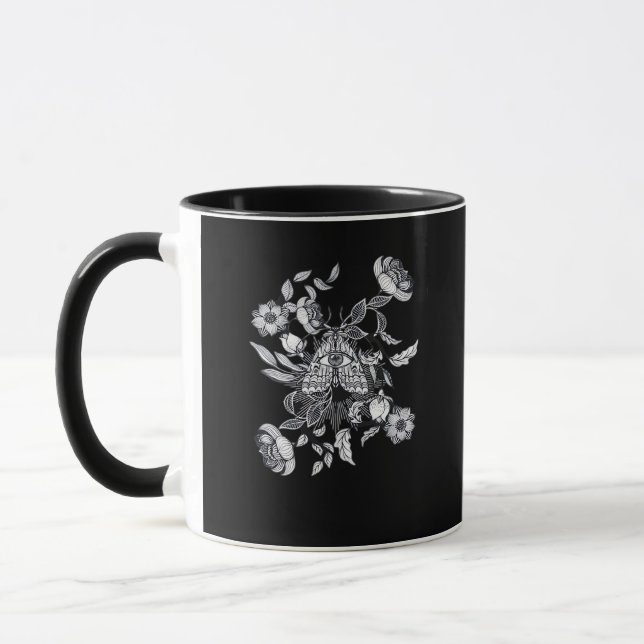 Whimsigoth Moth • Grunge Fairy Classic Mug (Left)