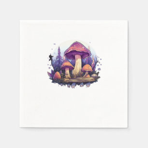 Whimsigoth Mushrooms And Crystals Classic Napkin