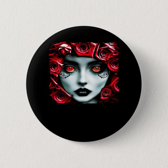 Whimsigoth – Mystical Forests & Moon Magic 2 Inch Round Button (Front)