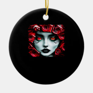 Whimsigoth – Mystical Forests & Moon Magic Ceramic Ornament