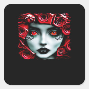 Whimsigoth – Mystical Forests & Moon Magic Square Sticker