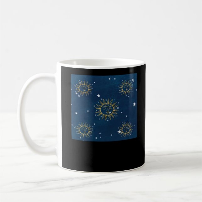 Whimsigoth Night Sky Sun Moon Witchy Classic Desig Coffee Mug (Left)