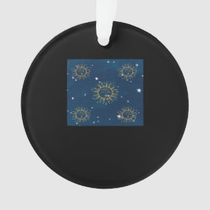 Whimsigoth Night Sky Sun Moon Witchy Classic Desig Ornament
