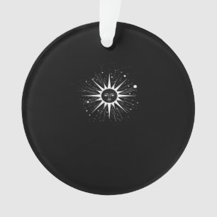 Whimsigoth Night Sky Sun Moon Witchy Classic Hallo Ornament