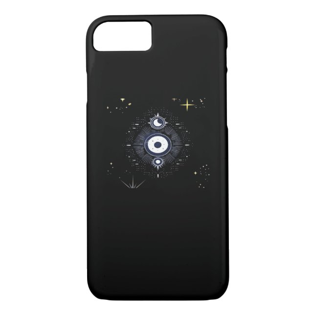 Whimsigoth Night Sky Sun Moon Witchy Classic Vinta Case-Mate iPhone Case (Back)