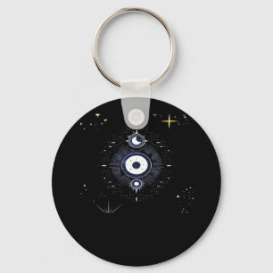 Whimsigoth Night Sky Sun Moon Witchy Classic Vinta Keychain