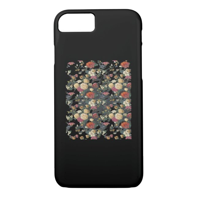 Whimsigoth Old Victorian Floral Oil Painting Class Case-Mate iPhone Case (Back)