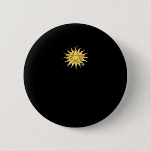 Whimsigoth Pentagram Sun Classic 2 Inch Round Button