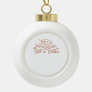 Whimsigoth Reader Moth Design Classic Ceramic Ball Christmas Ornament