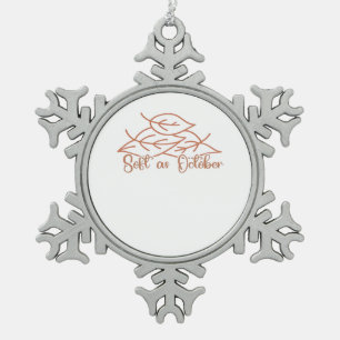 Whimsigoth Reader Moth Design Classic Snowflake Pewter Christmas Ornament