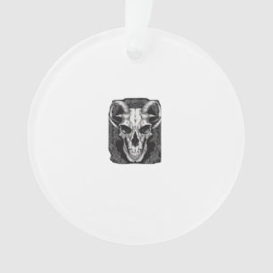 Whimsigoth Skull Gothic  Aesthetic Design Classic Ornament