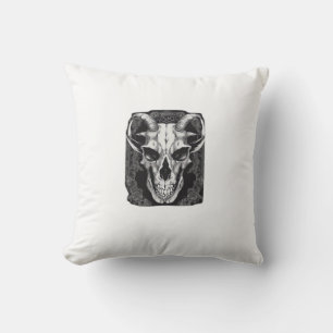 Whimsigoth Skull Gothic  Aesthetic Design Classic Throw Pillow