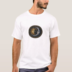 Whimsigoth Stained Glass Moon And Sun Classic T-Shirt