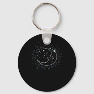 Whimsigoth Starry Night Moon Witchy Classic Keychain