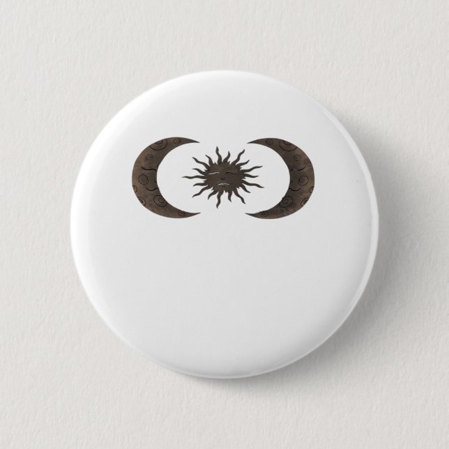 Whimsigoth Sun And Moons 2 Inch Round Button (Front)