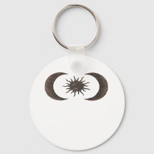 Whimsigoth Sun And Moons Keychain