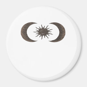 Whimsigoth Sun And Moons Magnet
