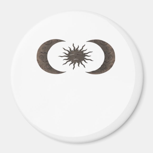Whimsigoth Sun And Moons Magnet (Front)