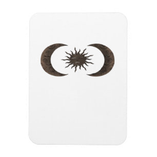 Whimsigoth Sun And Moons Magnet