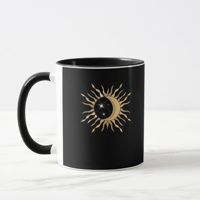 Whimsigoth Sun Moon Space Classic Mug (Left)
